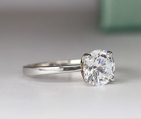 Round Diamond Engagement Ring (Clarity Enhanced) Engagement Rings 7