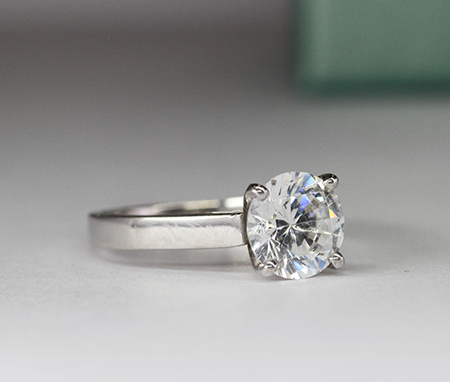 Round Diamond Engagement Ring (Clarity Enhanced) Engagement Rings 7
