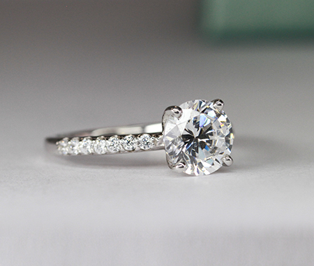 Round Diamond Engagement Ring (Clarity Enhanced) Engagement Rings 6