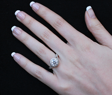 Round Moissanite Engagement Ring Engagement Rings 4