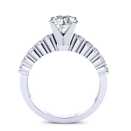 Round Moissanite Engagement Ring Engagement Rings 2