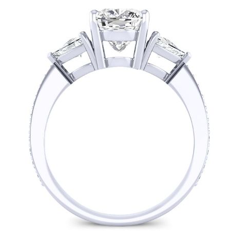 Cushion Diamond Bridal Set (Clarity Enhanced) Wedding 3