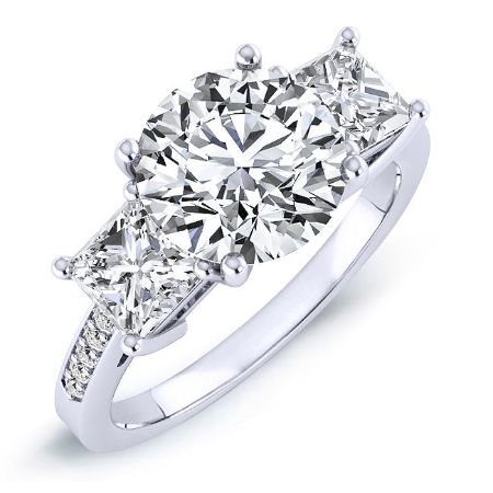 Round Diamond Bridal Set (Clarity Enhanced) Wedding 2