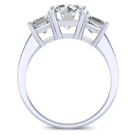 Round Diamond Bridal Set (Clarity Enhanced) Wedding 3
