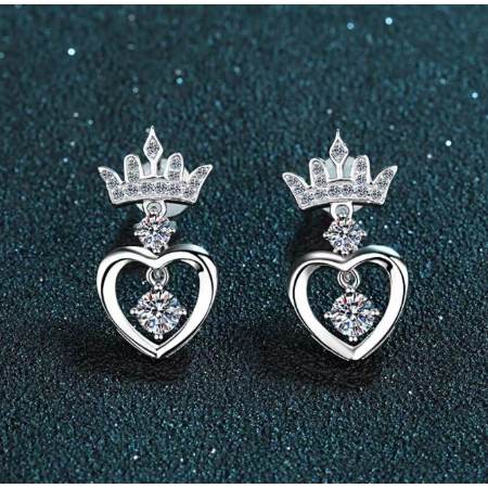 Jenn - 0.72ct Round Diamond Earrings Jewelry 2