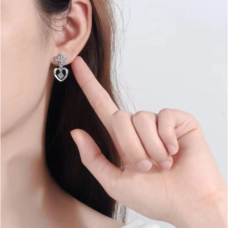 Jenn - 0.72ct Round Diamond Earrings Jewelry 5