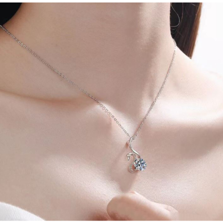Tessa - 2ct Diamond Necklace (Clarity Enhanced) Jewelry 5