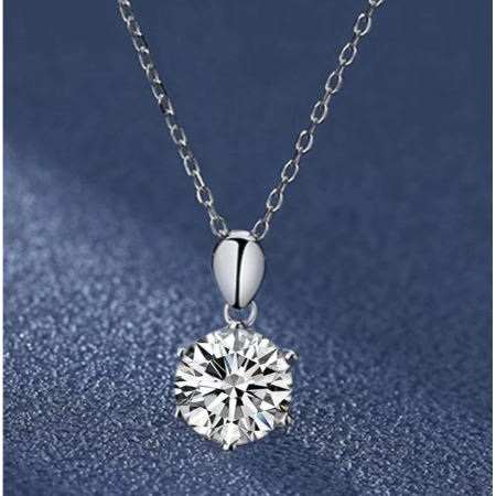 Iza - 1ct Diamond Necklace (Clarity Enhanced) Jewelry 3