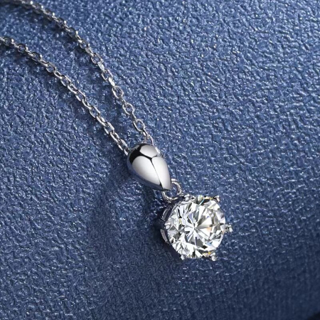 Iza - 1ct Diamond Necklace (Clarity Enhanced) Jewelry 4