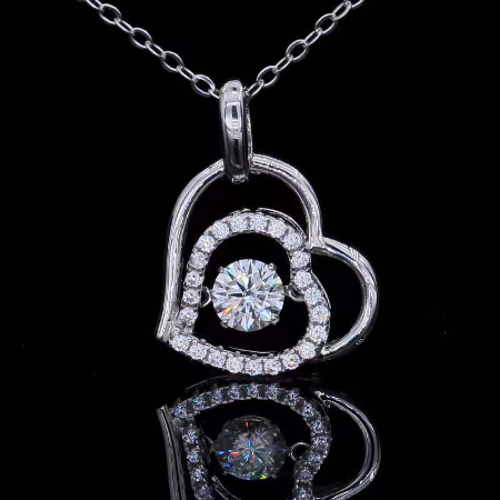 Nayeli - 0.7ct Diamond Necklace (Clarity Enhanced) Jewelry 3