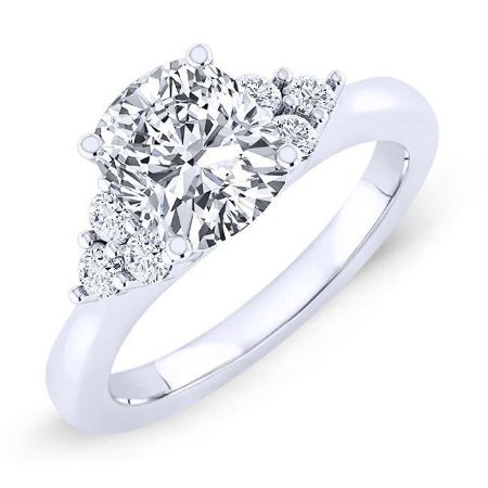 Cushion Diamond Bridal Set (Clarity Enhanced) Wedding 2