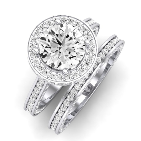 Buttercup Diamond Matching Band Only (does Not Include Engagement Ring)  For Ring With Round Center Jewelry 2