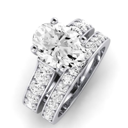 Oval Diamond Bridal Set (Clarity Enhanced) Wedding 2