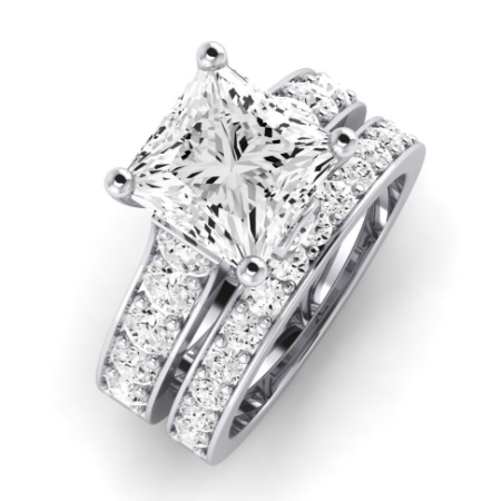 Calluna Diamond Matching Band Only (does Not Include Engagement Ring) For Ring With Princess Center Jewelry 2