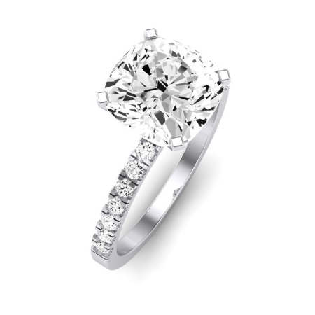 Dahlia Moissanite Matching Band Only (engagement Ring Not Included) For Ring With Cushion Center Jewelry 4