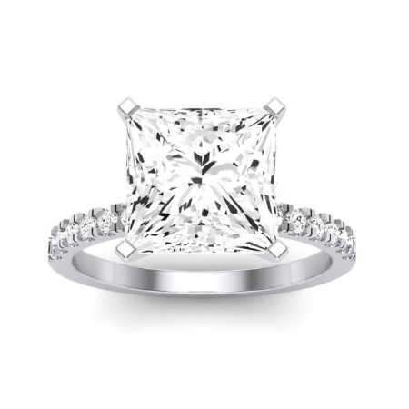 Dahlia Moissanite Matching Band Only (engagement Ring Not Included) For Ring With Princess Center Jewelry 3