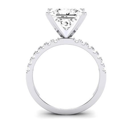 Dahlia Moissanite Matching Band Only (engagement Ring Not Included) For Ring With Princess Center Jewelry 5