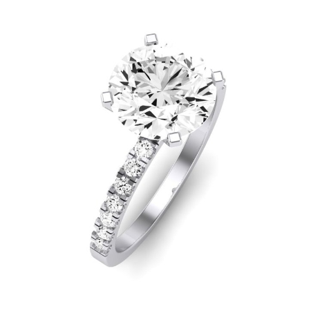 Dahlia Moissanite Matching Band Only (engagement Ring Not Included) For Ring With Round Center Jewelry 4
