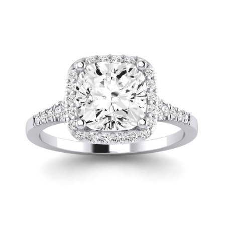 Desert Rose Moissanite Matching Band Only (engagement Ring Not Included) For Ring With Cushion Center Jewelry 3