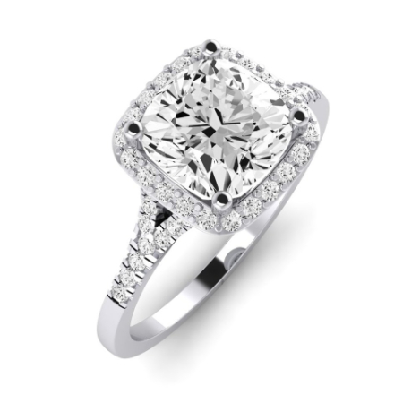 Desert Rose Moissanite Matching Band Only (engagement Ring Not Included) For Ring With Cushion Center Jewelry 4