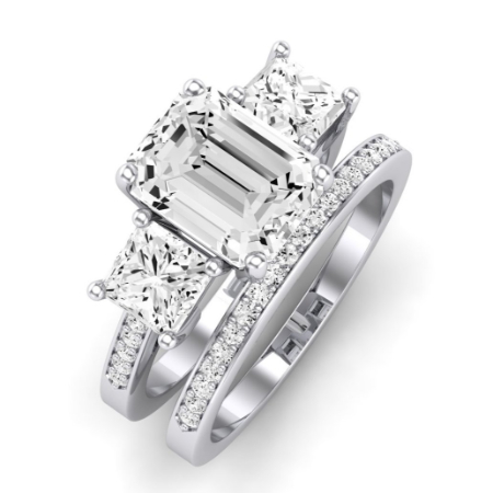 Dietes Diamond Matching Band Only (does Not Include Engagement Ring) For Ring With Emerald Center Jewelry 2
