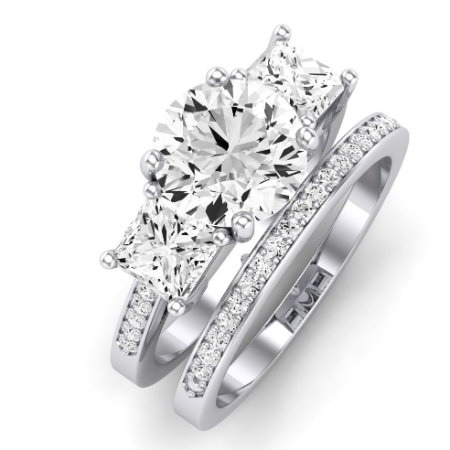 Dietes Diamond Matching Band Only (does Not Include Engagement Ring) For Ring With Round Center Jewelry 2