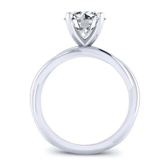 Round Diamond Engagement Ring (Clarity Enhanced) Engagement Rings 2