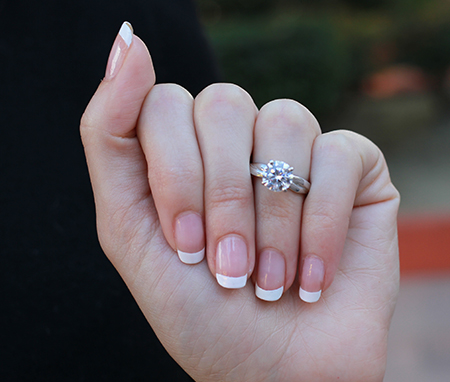 Round Diamond Engagement Ring (Clarity Enhanced) Engagement Rings 4