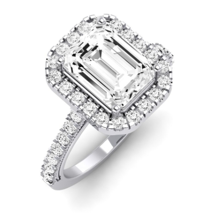 Emerald Moissanite Engagement Ring Engagement Rings 2