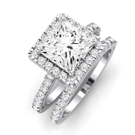 Florizel Diamond Matching Band Only (does Not Include Engagement Ring) For Ring With Princess Center Jewelry 2