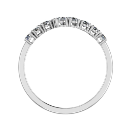 Anthea Split Bar Trendy Moissanite Wedding Ring Jewelry 2