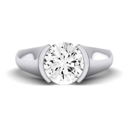 Jasmine Diamond Matching Band Only (does Not Include Engagement Ring) For Ring With Round Center Jewelry 6