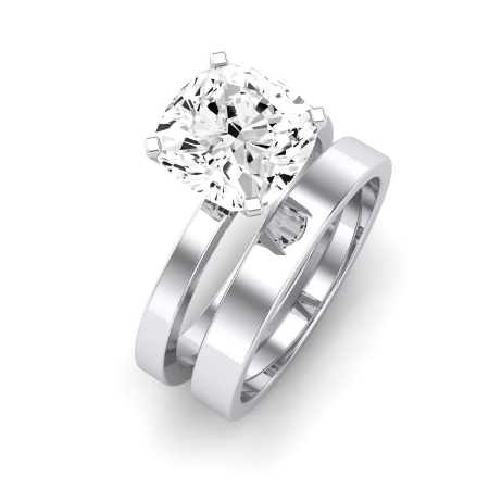Lantana Moissanite Matching Band Only (engagement Ring Not Included) For Ring With Cushion Center Jewelry 2
