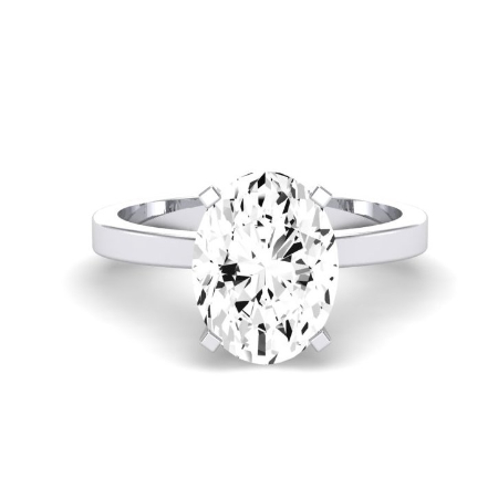 Oval Diamond Engagement Ring (Clarity Enhanced) Engagement Rings 4
