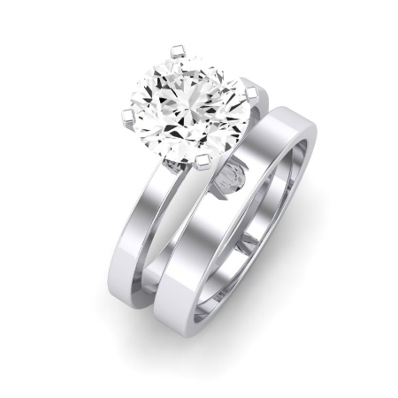 Lantana Diamond Matching Band Only (engagement Ring Not Included) For Ring With Round Center Jewelry 2