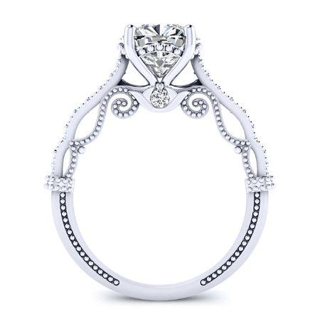 Cushion Diamond Bridal Set (Clarity Enhanced) Wedding 3