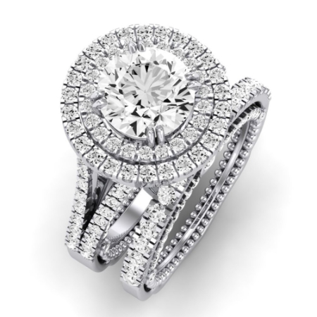 Lupin Diamond Matching Band Only (does Not Include Engagement Ring)  For Ring With Round Center Jewelry 2