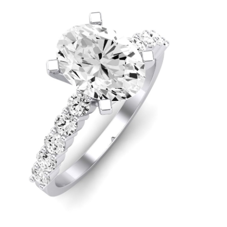 Oval Diamond Engagement Ring (Clarity Enhanced) Engagement Rings 2