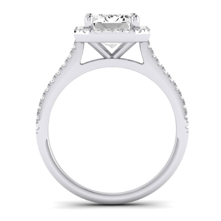Emerald Diamond Engagement Ring (Clarity Enhanced) Engagement Rings 3