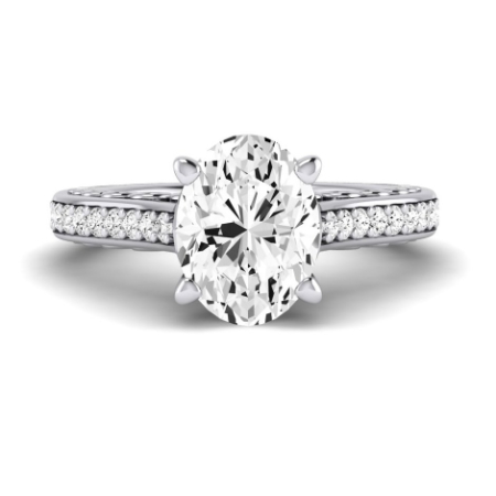 Oval Diamond Engagement Ring (Clarity Enhanced) Engagement Rings 4