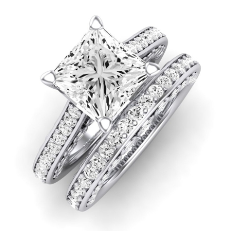 Nala Diamond Matching Band Only (does Not Include Engagement Ring) For Ring With Princess Center Jewelry 2