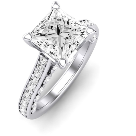 Nala Diamond Matching Band Only (does Not Include Engagement Ring) For Ring With Princess Center Jewelry 4