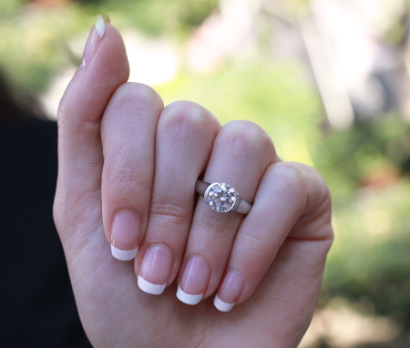 Round Diamond Engagement Ring (Clarity Enhanced) Engagement Rings 5