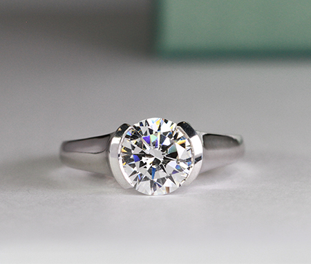Round Diamond Engagement Ring (Clarity Enhanced) Engagement Rings 6