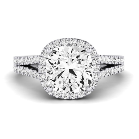 Silene Moissanite Matching Band Only ( Engagement Ring Not Included) For Ring With Cushion Center Jewelry 6