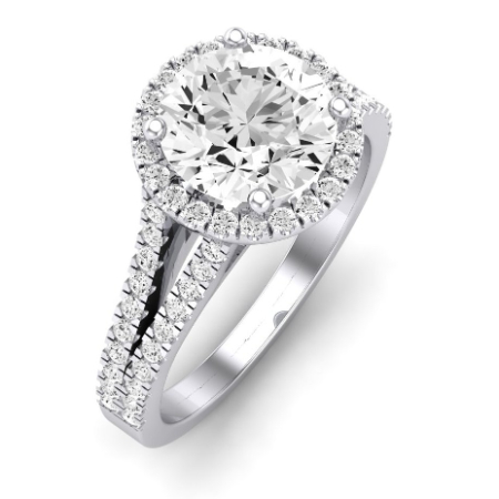 Silene Diamond Matching Band Only ( Engagement Ring Not Included) For Ring With Round Center Jewelry 4