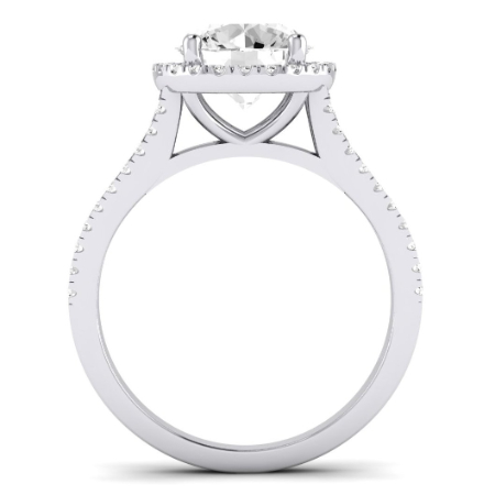 Silene Diamond Matching Band Only ( Engagement Ring Not Included) For Ring With Round Center Jewelry 5