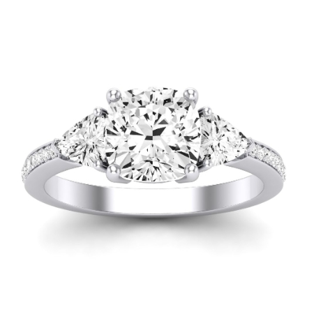 Snowdonia Diamond Matching Band Only (engagement Ring Not Included) For Ring With Cushion Center Jewelry 3