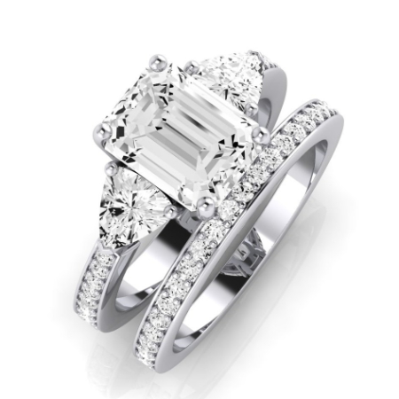 Snowdonia Diamond Matching Band Only (engagement Ring Not Included) For Ring With Emerald Center Jewelry 2