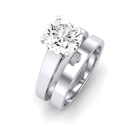Snowdrop Diamond Matching Band Only (engagement Ring Not Included) For Ring With Round Center Jewelry 2